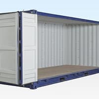 20 Fuß Container mit offener Seite
