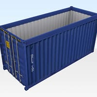 20FT x 8FT GEBRAUCHTER OPEN-TOP SEECONTAINER