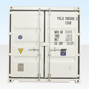 10FT X 8FT SHIPPING CONTAINER (ONE TRIP) WHITE (RAL 9003)