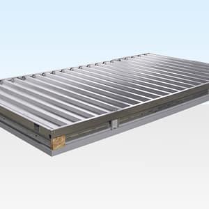 4M X 2.1M FLAT PACK CONTAINER STORE – GALVANISED