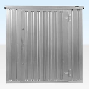 4M X 2.1M FLAT PACK CONTAINER STORE – GALVANISED