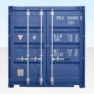 20FT SHIPPING CONTAINER (ONE TRIP) BLUE (RAL 5013)