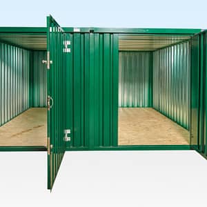 3M X 4.2M SIDE LINKED FLAT PACK CONTAINER BUNDLE (POWDER COATED)