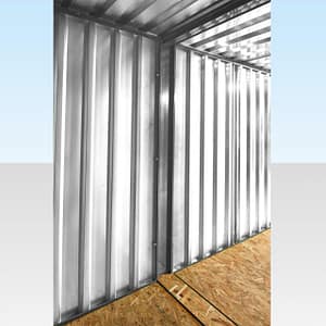 6M X 2.1M END LINKED FLAT PACKED CONTAINER BUNDLE (POWDER COATED)