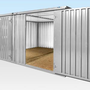 4M x 4.2M Side Linked Flat Pack Container Bundle (verzinkt)