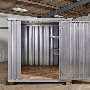 FLAT PACK STORAGE CONTAINER 3M X 2.1M – GALVANISED