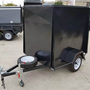 Vollgeschlossener Stahl-Anhänger für Gepäck