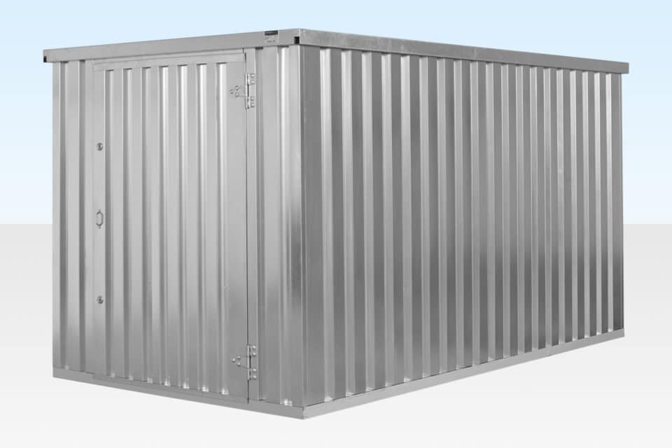 4M X 2 4M X 2.1M FLAT PACK CONTAINER STORE – GALVANISED