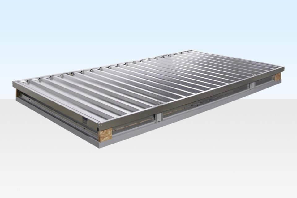 4M X 2 4M X 2.1M FLAT PACK CONTAINER STORE – GALVANISED