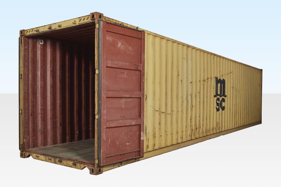 40FT X 8FT USED SHIPPING CONTAINER – HIGH-CUBE 5 USED SHIPPING CONTAINER HIGH CUBE
