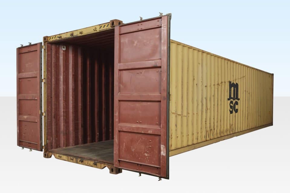 40FT X 8FT USED SHIPPING CONTAINER – HIGH-CUBE 2 40FT X 8FT USED SHIPPING CONTAINER – HIGH-CUBE