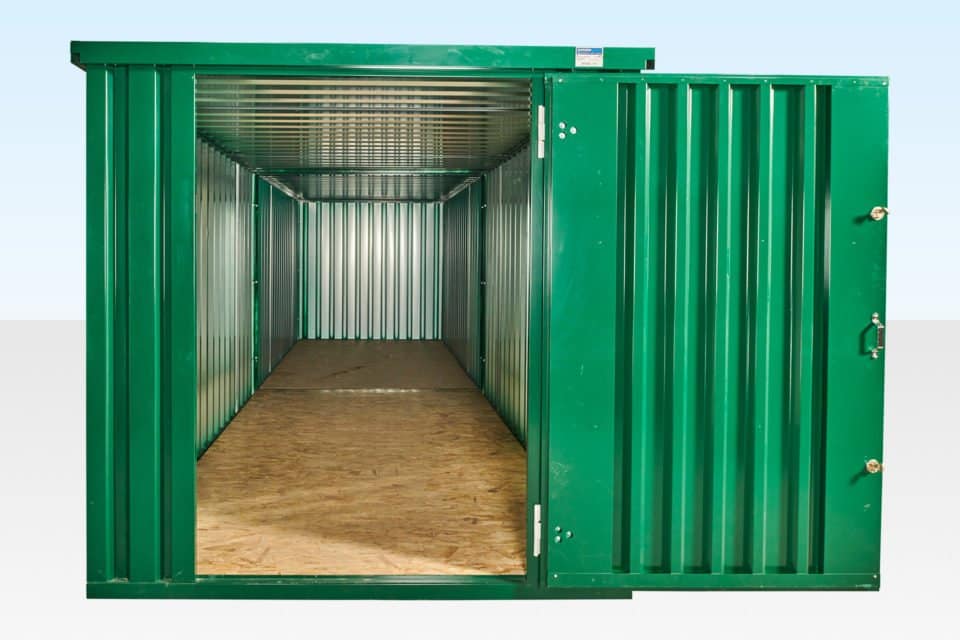 6M X 2 6M X 2.1M END LINKED FLAT PACKED CONTAINER BUNDLE (POWDER COATED)